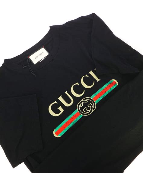 gucci logo t shirt vintage|authentic gucci t shirts.